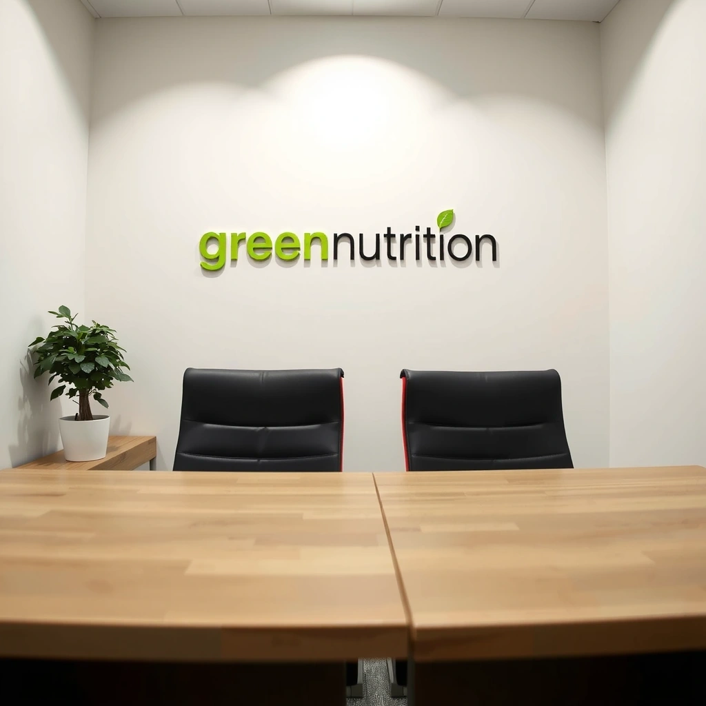 GreenNutrition Services Büro mit nachhaltiger Gestaltung